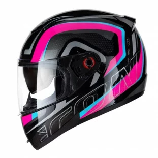 Capacete Peels Icon Silverstone - Preto/Rosa