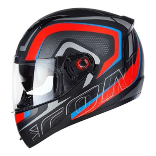 Capacete Peels Icon Silverstone - Preto/Vermelho 