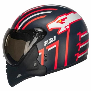 Capacete Peels F-21 Top Gun - Azul/Vermelho 