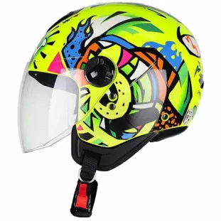 Capacete Peels Freeway King Amarelo Limão/Colorido 