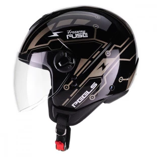 Capacete Peels Freeway Fuse - Preto/Bege