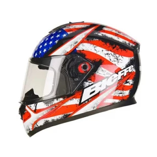 Capacete Bieffe B-12 USA - Preto/Colorido  - Masculino - Feminino - Fechado - Integral 